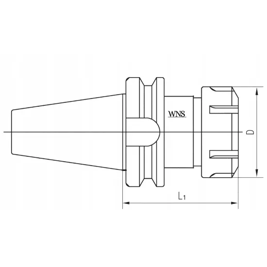 Oprawka zaciskowa SK40 ER25 70mm
